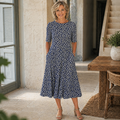 Sarah | Vestido Midi Floral con Bolsillos