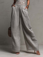 Ariadna · Mono Boho Encaje Pernera Ancha