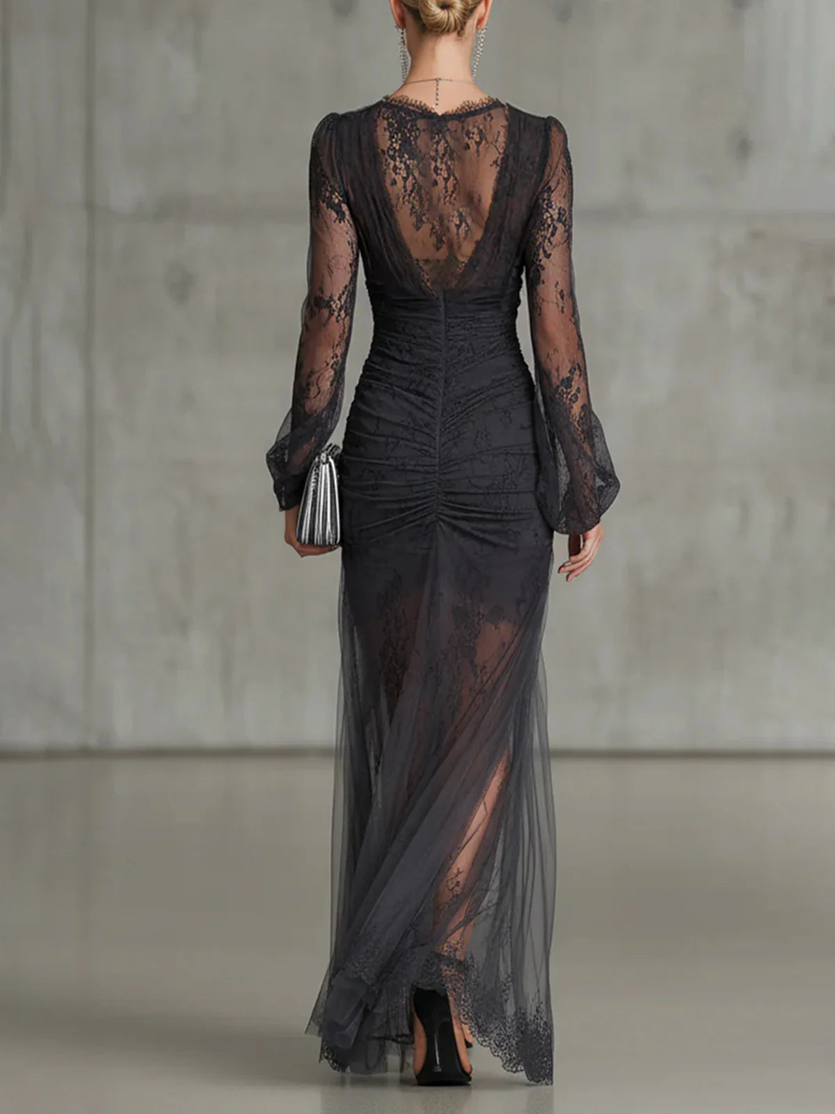 Úrsula · Vestido Maxi de Encaje con Abertura