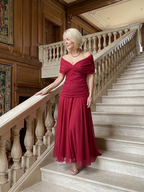 Calen | Vestido Midi Off Shoulder