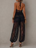 Isadora · Conjunto Boho Top Halter y Pantalón Globo
