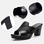 Darcy · Mules de Tacón Ancho