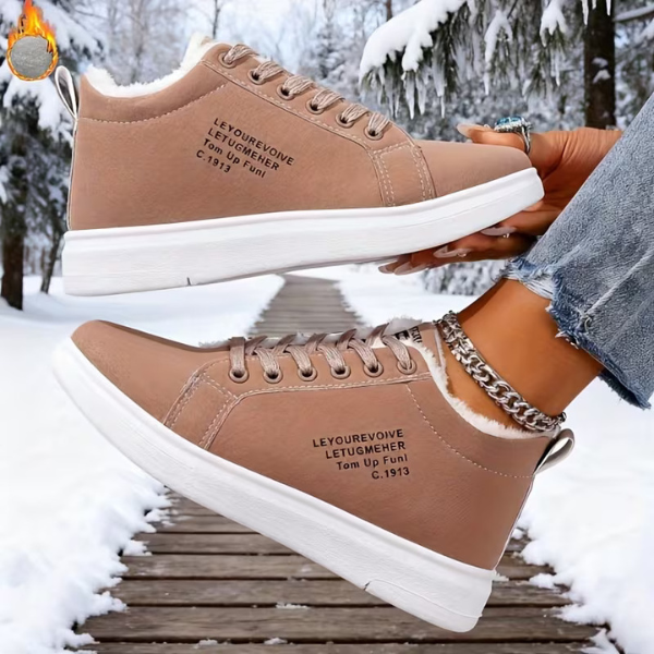 PLUSHPRINT  | Zapatillas térmicas casual de mujer