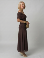 Calen | Vestido Midi Off Shoulder
