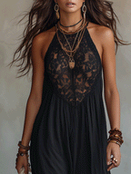 Susana · Vestido Maxi de Noche con Caída Fluida