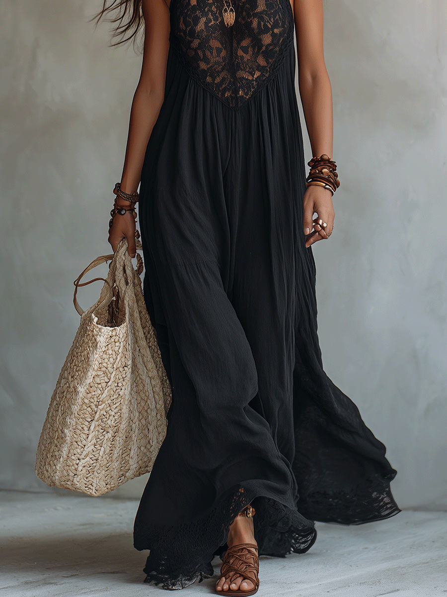 Susana · Vestido Maxi de Noche con Caída Fluida