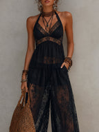 Isadora · Conjunto Boho Top Halter y Pantalón Globo