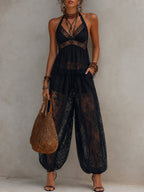 Isadora · Conjunto Boho Top Halter y Pantalón Globo