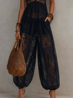 Isadora · Conjunto Boho Top Halter y Pantalón Globo