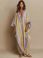 Nerea - Vestido Maxi Rayas Multicolor