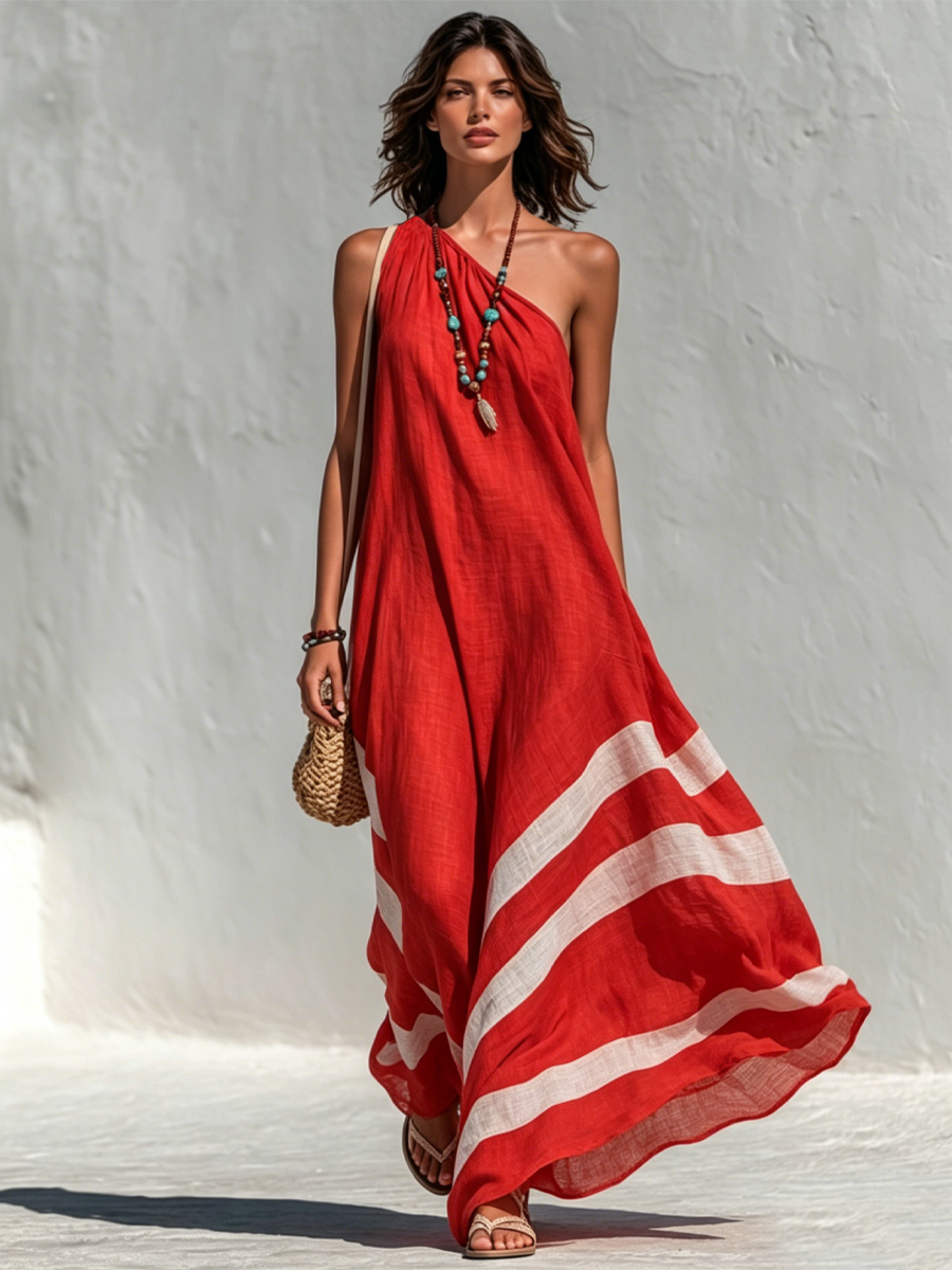 Elena - Vestido Maxi Un Hombro