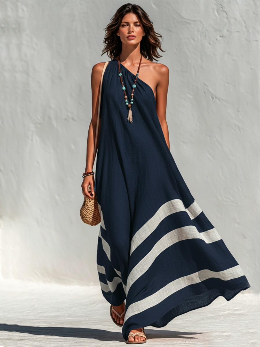 Elena - Vestido Maxi Un Hombro