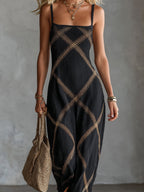 Alba · Vestido Maxi Estampado Geométrico