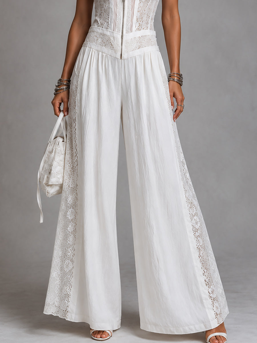 Valentina · Mono Largo de Tencel con Encaje