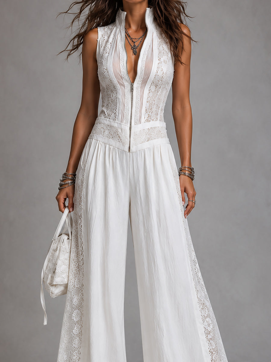 Valentina · Mono Largo de Tencel con Encaje