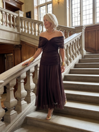 Calen | Vestido Midi Off Shoulder