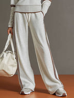 Marietta – Conjunto de blusa y pantalón de pierna ancha