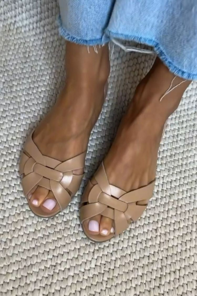 Serafina · Sandalias Trenzadas Naturales