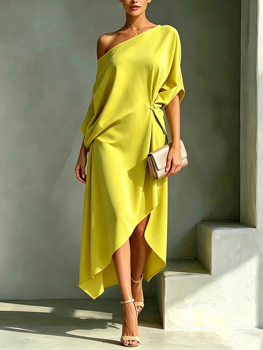 Celia · Vestido Asimétrico Elegante