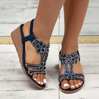 Sandalias ortopédicas elegantes con cuña para mujer