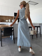 Isabelle · Vestido Maxi Denim