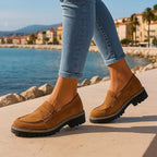 Nadia | Mocasines de ante elegantes
