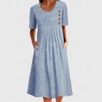 Jarna | Vestido midi de rayas