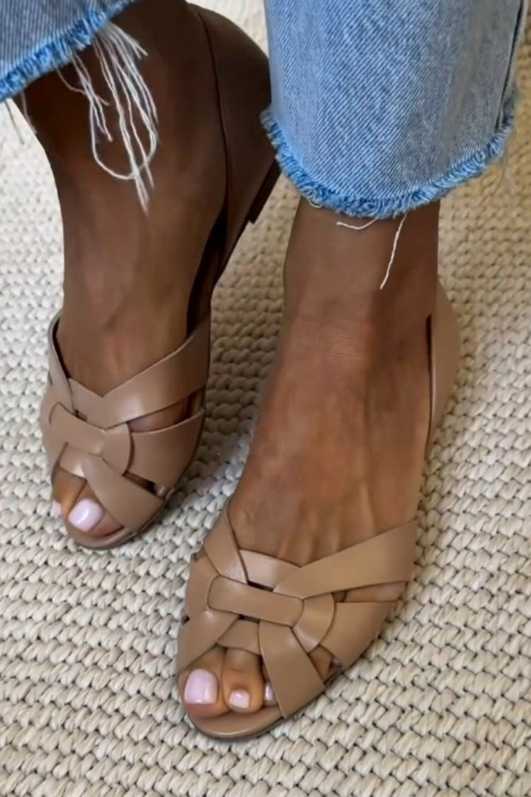 Serafina · Sandalias Trenzadas Naturales