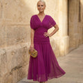 Fiona | Vestido Elegante Fucsia