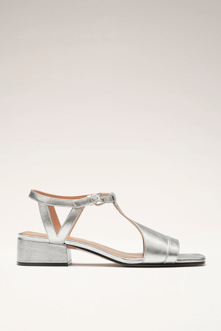Serena · Sandalias Plateadas de Verano