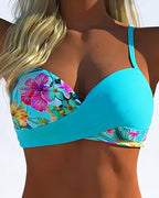 Luna · Bikini Bralette Estampado Contraste