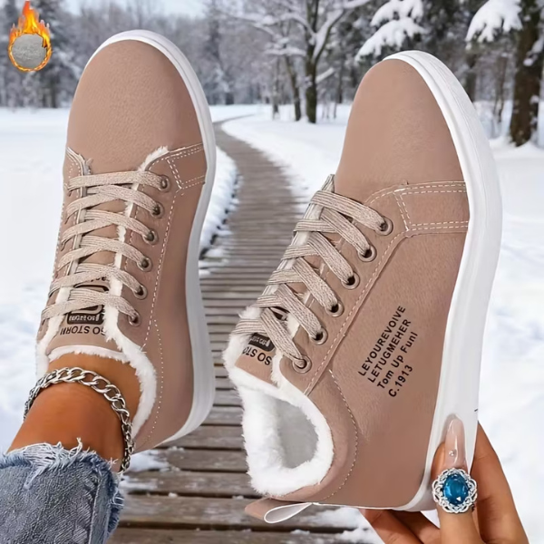 PLUSHPRINT  | Zapatillas térmicas casual de mujer
