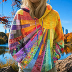 Iris sudadera patchwork delante y detras