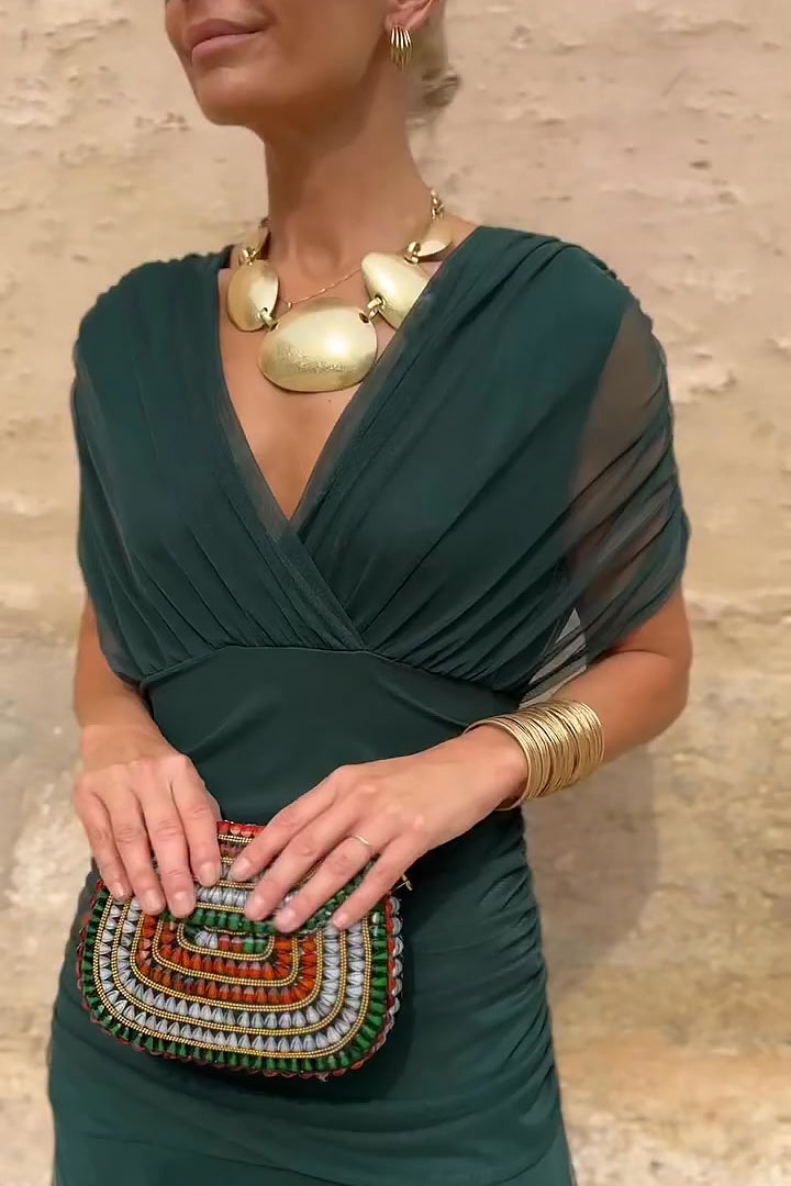 Louise | Vestido maxi elegante de fiesta con escote en V