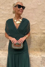 Louise | Vestido maxi elegante de fiesta con escote en V