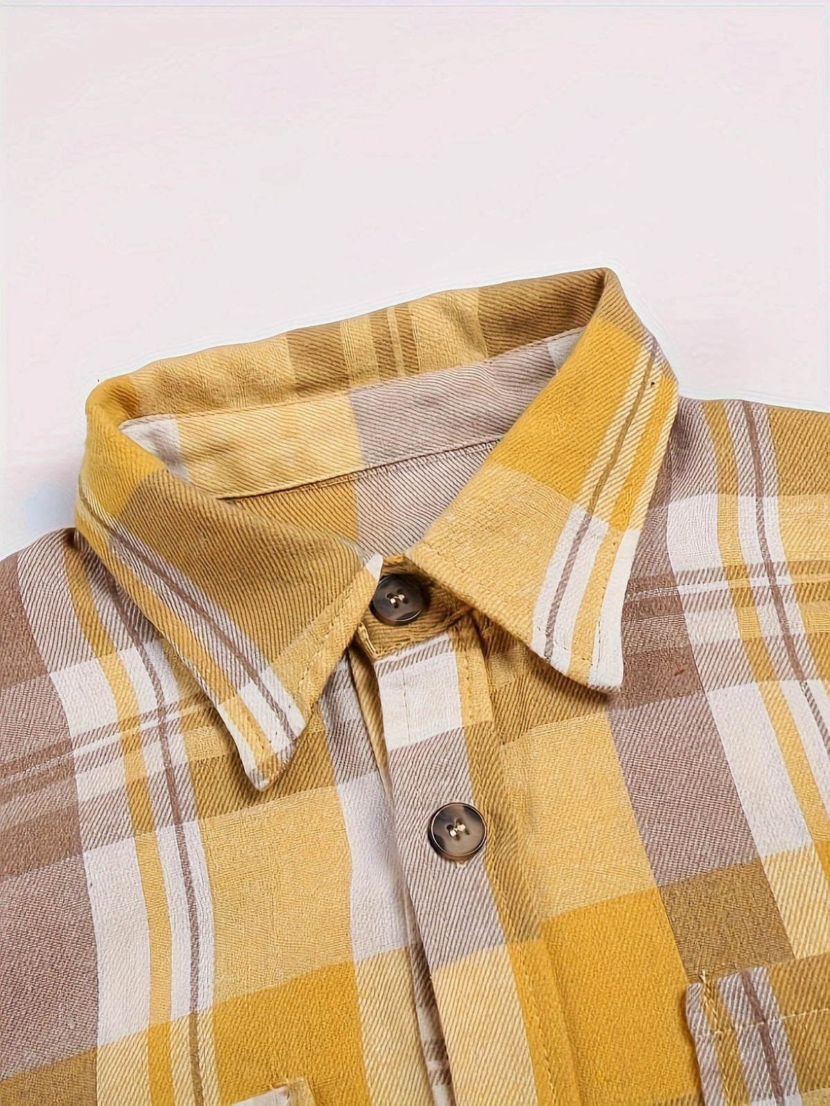 Mónica · Sobrecamisa de Cuadros de Manga Larga