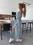 Isabelle · Vestido Maxi Denim