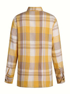 Mónica · Sobrecamisa de Cuadros de Manga Larga