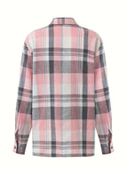 Mónica · Sobrecamisa de Cuadros de Manga Larga