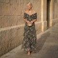 Madison | Vestido Elegante Estampado Botánico