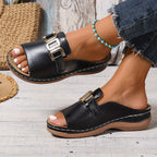 Mariya · Sandalias de Confort con Cuña
