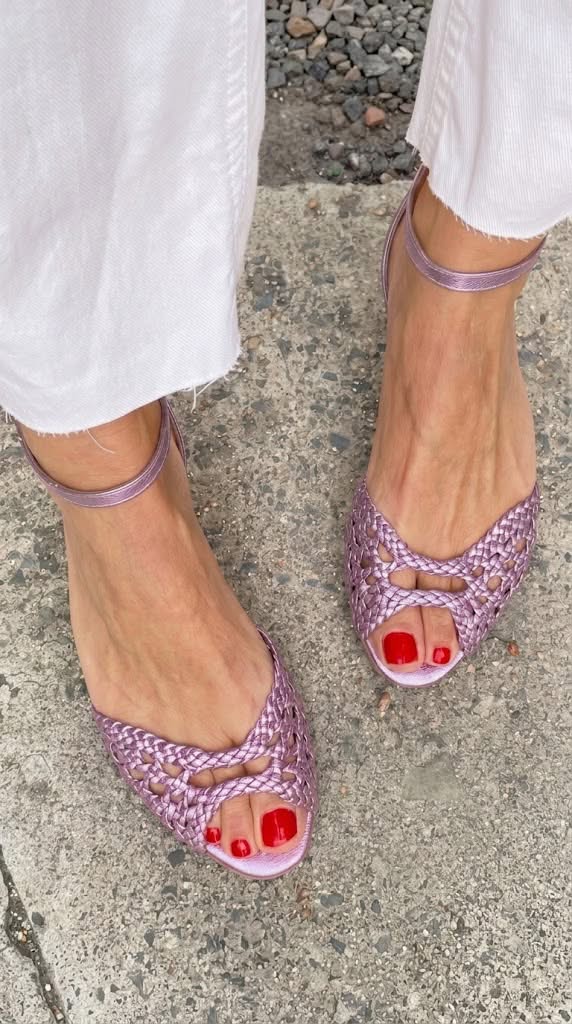 Isadora · Sandalias Trenzadas Doradas