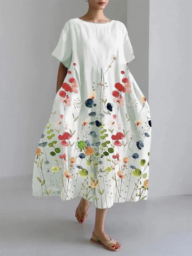 Vestido floral de verano Flereti