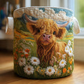 Florencia · Cesto de Ropa Acolchado — Vaca Highland en el Prado