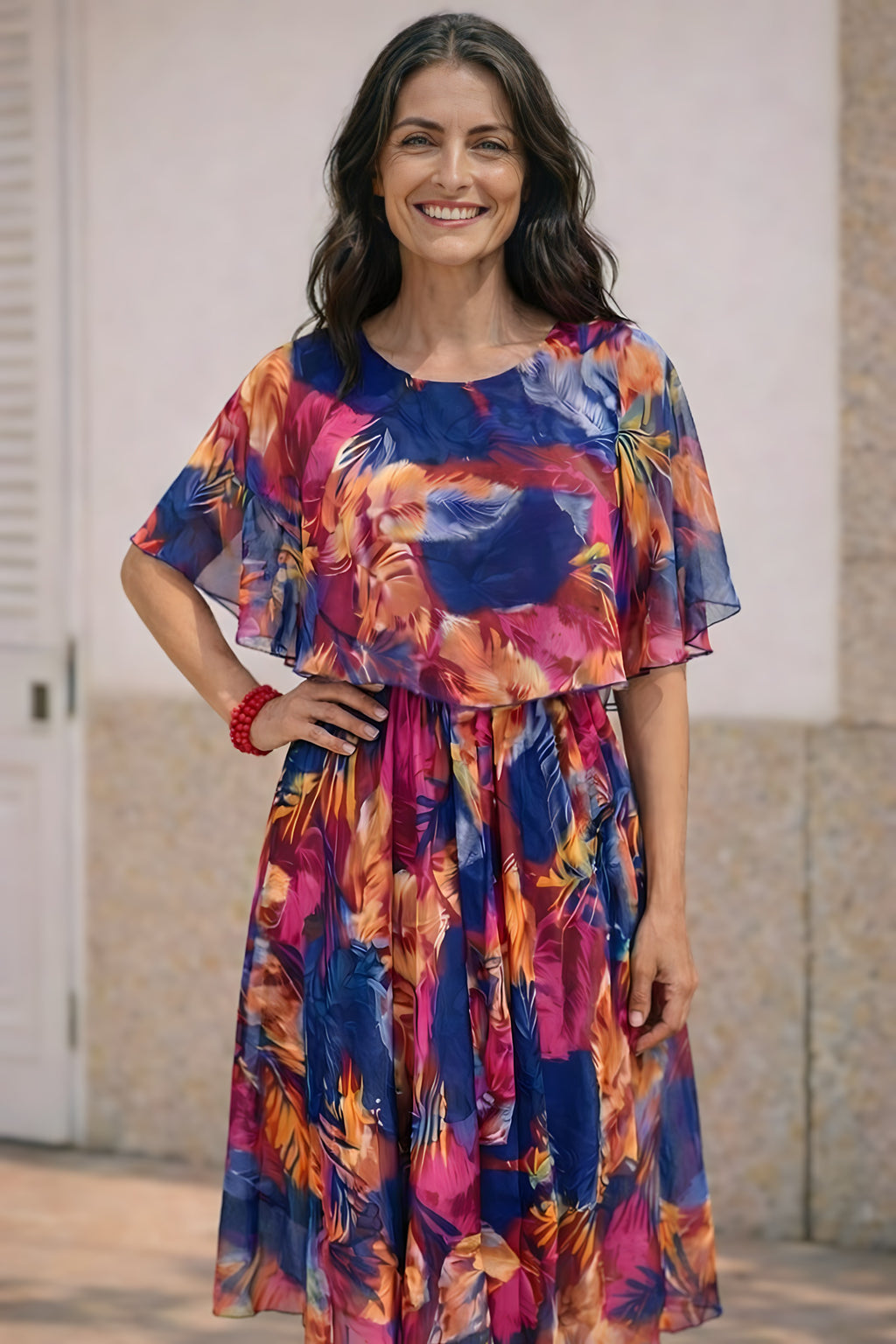 BARBARA · Vestido fluido favorecedor