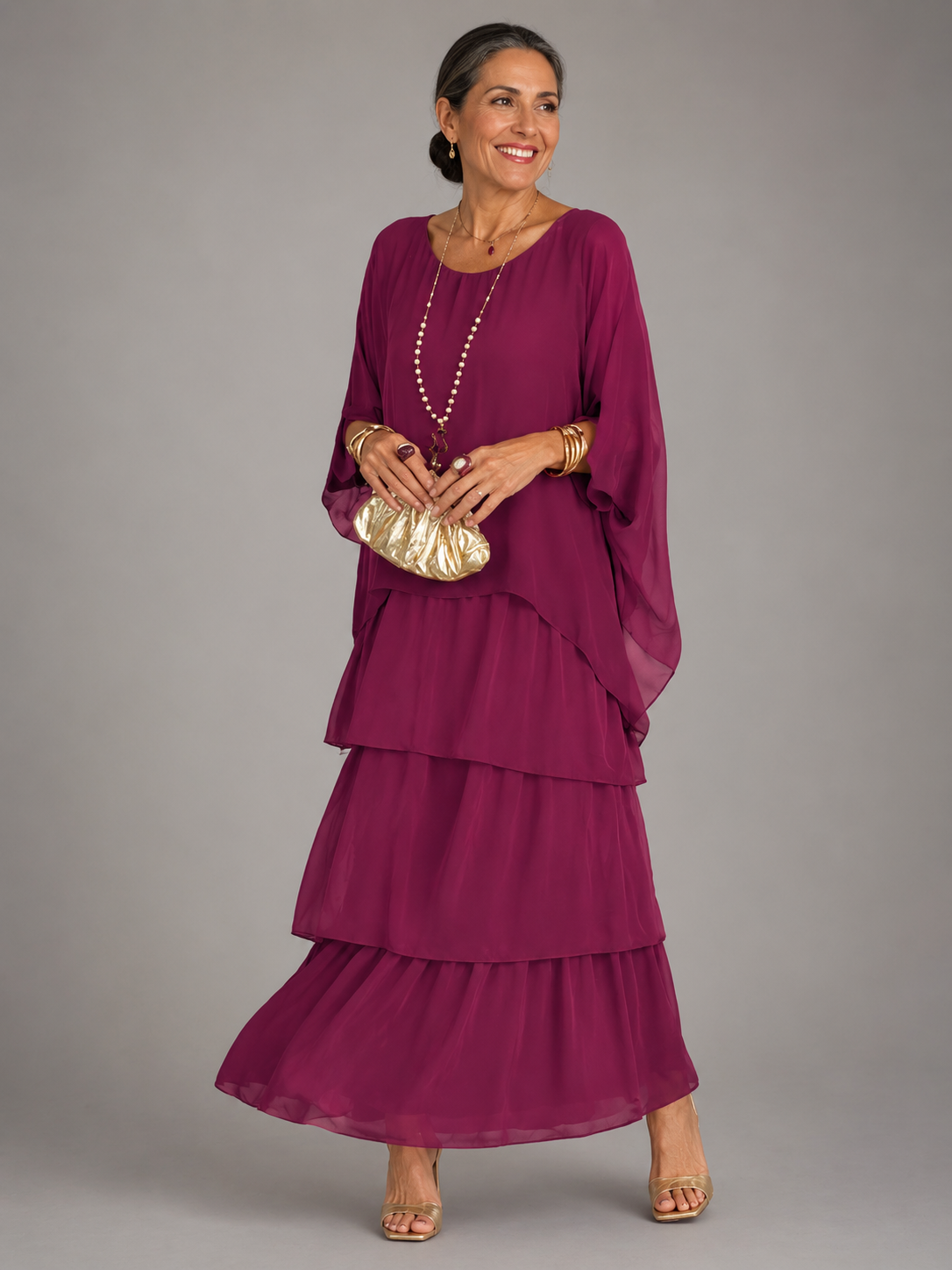 Azucena · Vestido Maxi Fluido Elegante