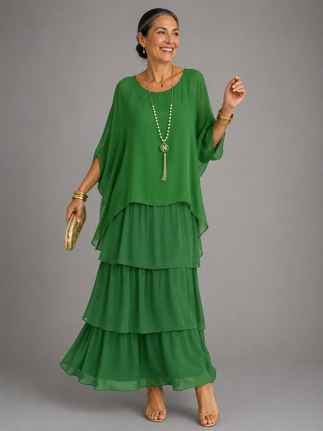 Azucena · Vestido Maxi Fluido Elegante