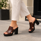 Darcy · Mules de Tacón Ancho
