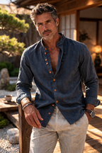 Takumi | Camisa minimalista de cuello japonés