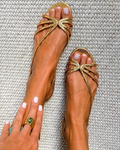Camille · Sandalias Doradas de Verano